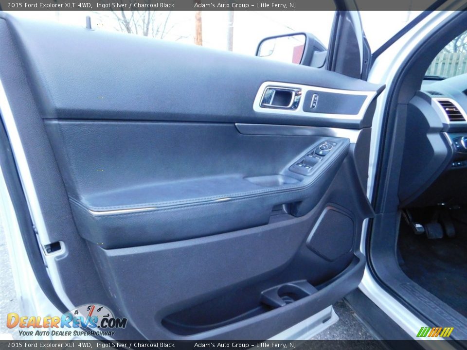 2015 Ford Explorer XLT 4WD Ingot Silver / Charcoal Black Photo #8