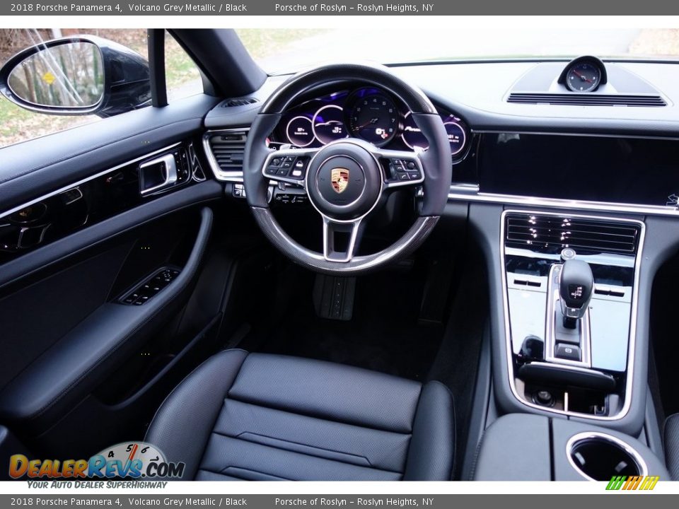2018 Porsche Panamera 4 Volcano Grey Metallic / Black Photo #13