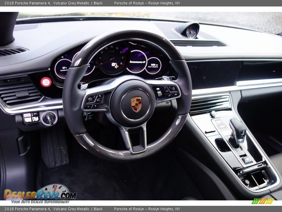 2018 Porsche Panamera 4 Volcano Grey Metallic / Black Photo #20