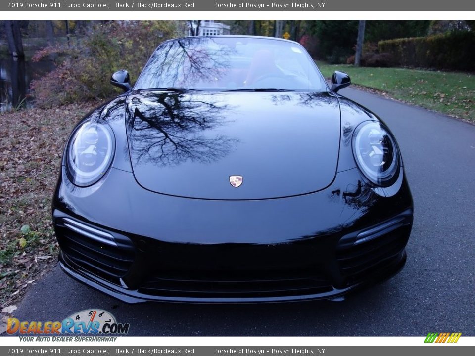 2019 Porsche 911 Turbo Cabriolet Black / Black/Bordeaux Red Photo #2