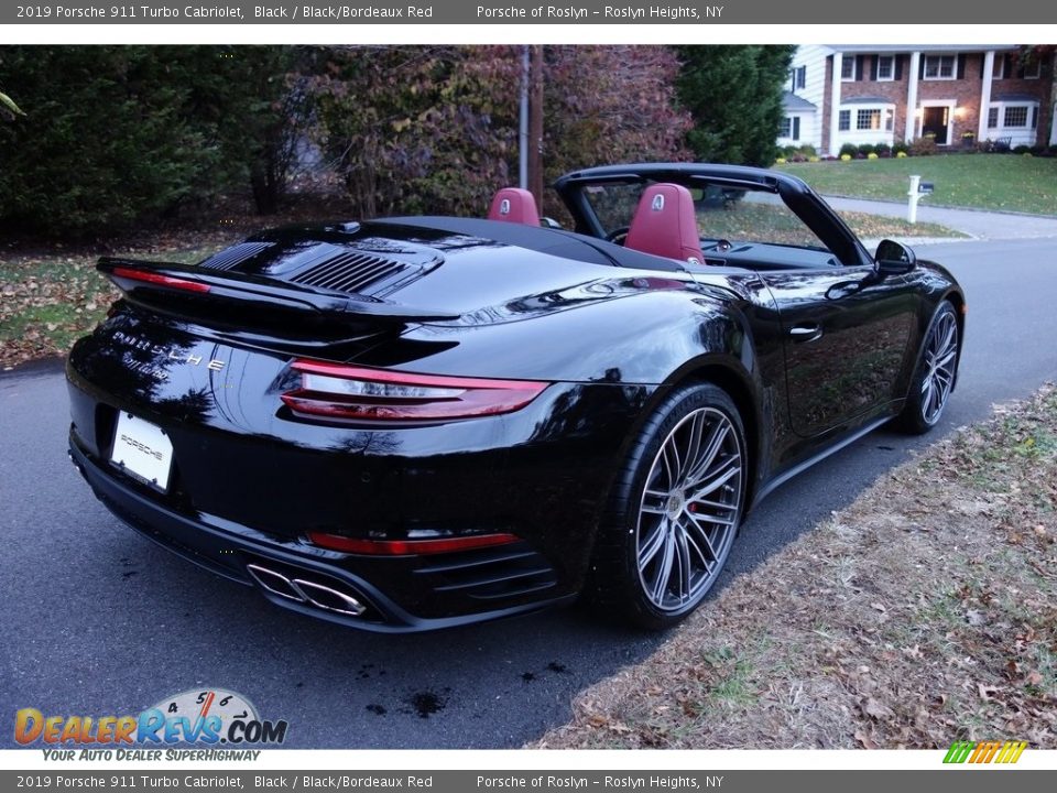 2019 Porsche 911 Turbo Cabriolet Black / Black/Bordeaux Red Photo #4