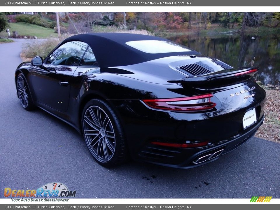 2019 Porsche 911 Turbo Cabriolet Black / Black/Bordeaux Red Photo #6