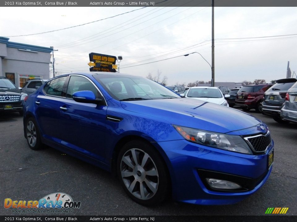 2013 Kia Optima SX Corsa Blue / Black Photo #3
