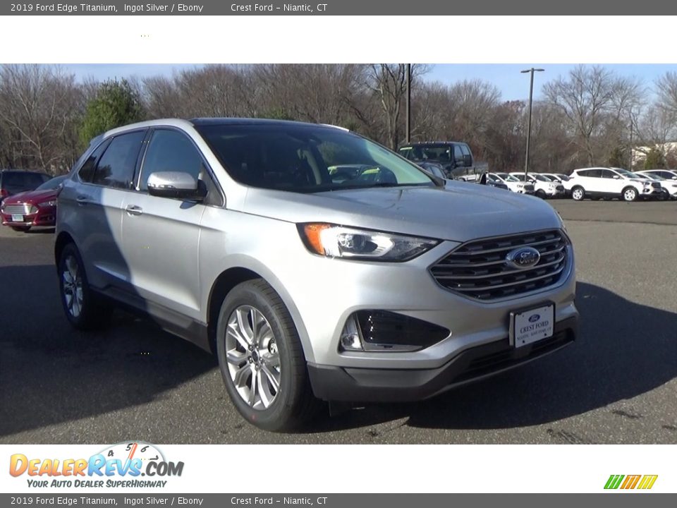 2019 Ford Edge Titanium Ingot Silver / Ebony Photo #1