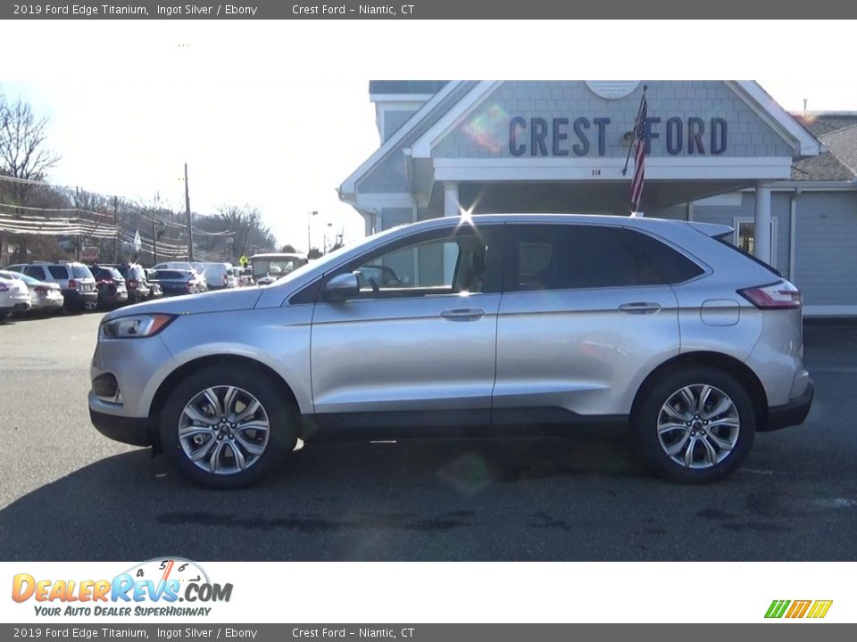 2019 Ford Edge Titanium Ingot Silver / Ebony Photo #4