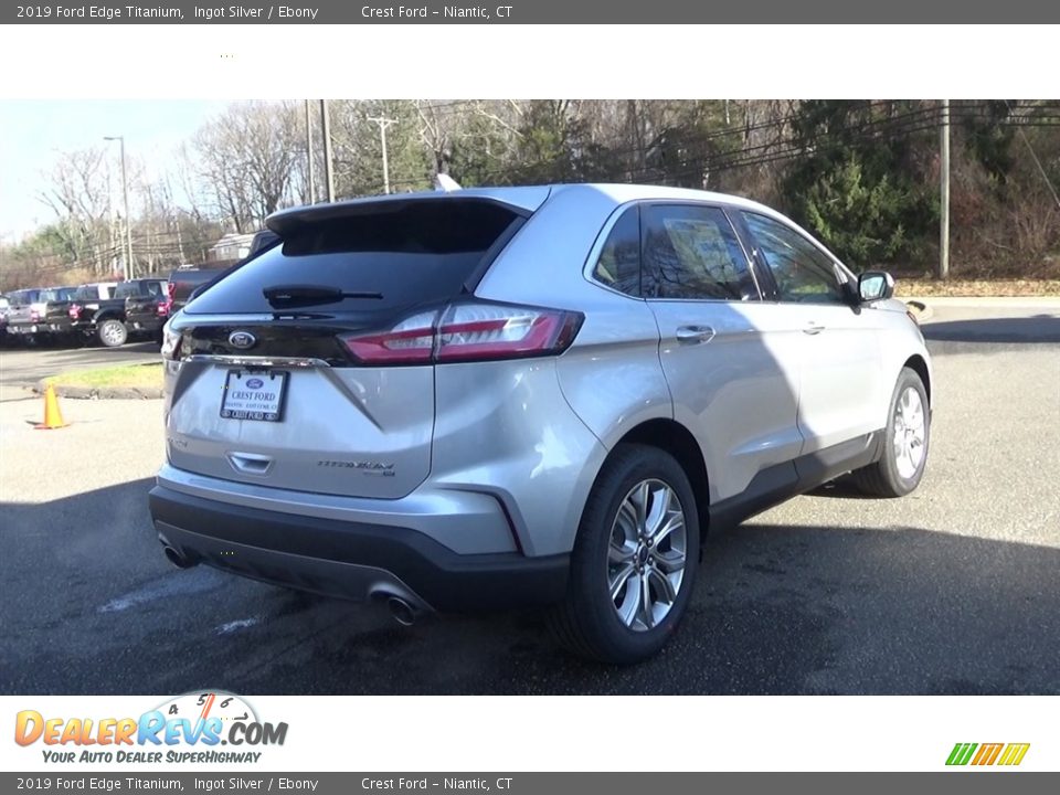 2019 Ford Edge Titanium Ingot Silver / Ebony Photo #7