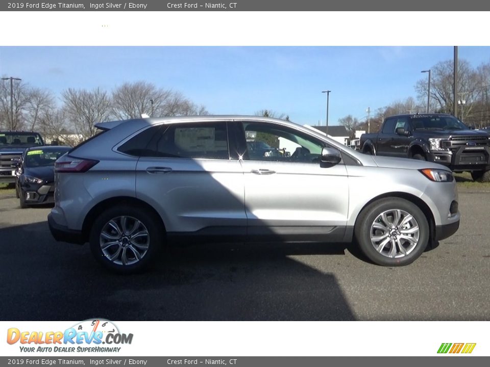 2019 Ford Edge Titanium Ingot Silver / Ebony Photo #8