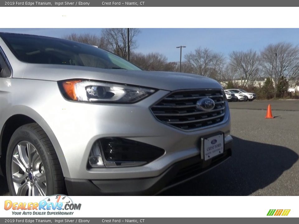 2019 Ford Edge Titanium Ingot Silver / Ebony Photo #28