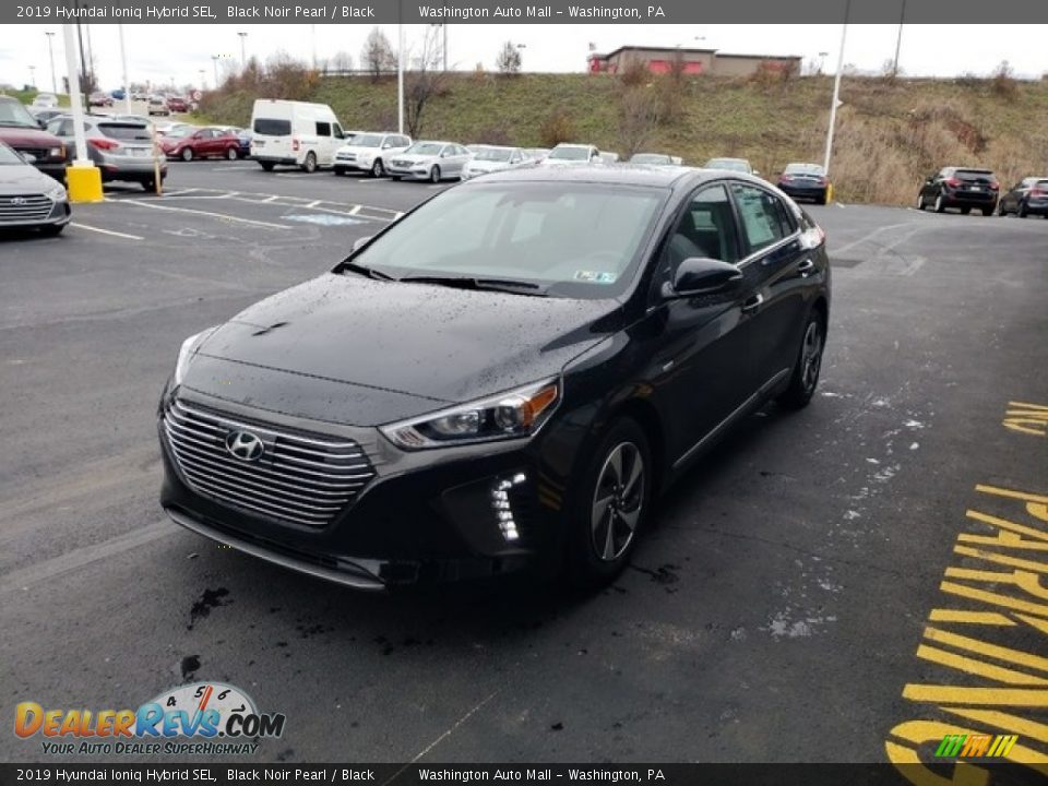 2019 Hyundai Ioniq Hybrid SEL Black Noir Pearl / Black Photo #1