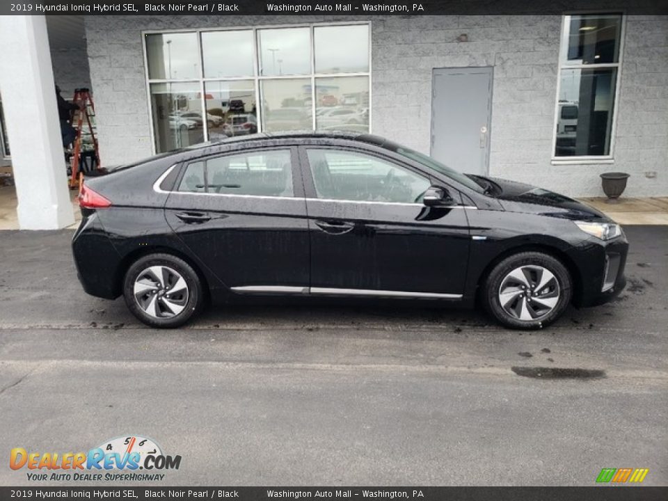 Black Noir Pearl 2019 Hyundai Ioniq Hybrid SEL Photo #4
