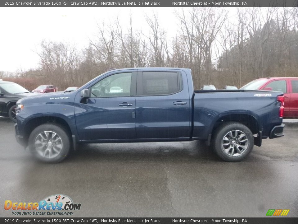 2019 Chevrolet Silverado 1500 RST Crew Cab 4WD Northsky Blue Metallic / Jet Black Photo #2