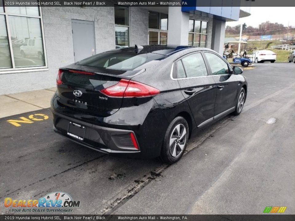 2019 Hyundai Ioniq Hybrid SEL Black Noir Pearl / Black Photo #6