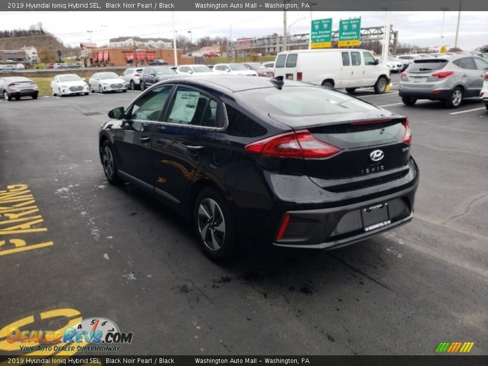 2019 Hyundai Ioniq Hybrid SEL Black Noir Pearl / Black Photo #8