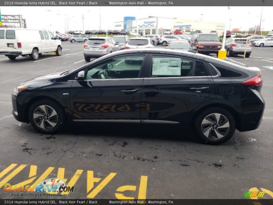 2019 Hyundai Ioniq Hybrid SEL Black Noir Pearl / Black Photo #9