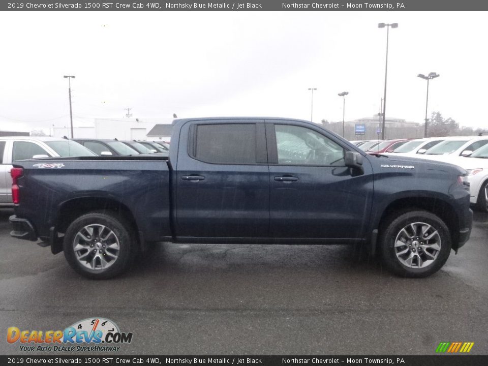 2019 Chevrolet Silverado 1500 RST Crew Cab 4WD Northsky Blue Metallic / Jet Black Photo #6