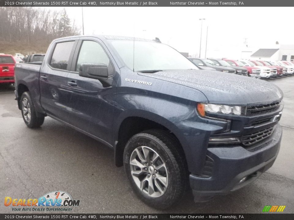 2019 Chevrolet Silverado 1500 RST Crew Cab 4WD Northsky Blue Metallic / Jet Black Photo #7