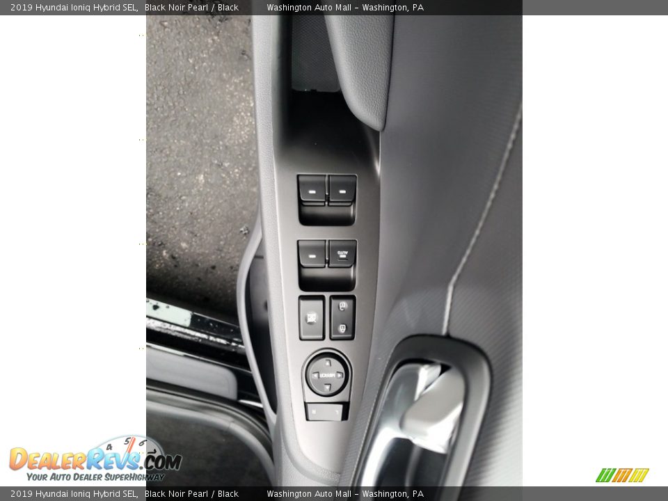 2019 Hyundai Ioniq Hybrid SEL Black Noir Pearl / Black Photo #12
