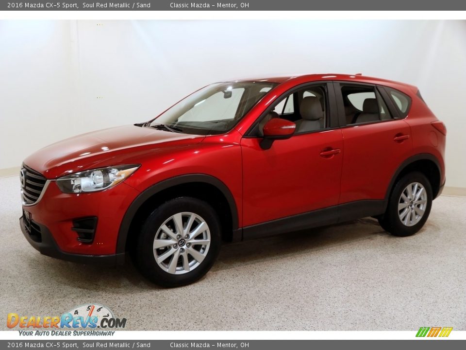 2016 Mazda CX-5 Sport Soul Red Metallic / Sand Photo #3