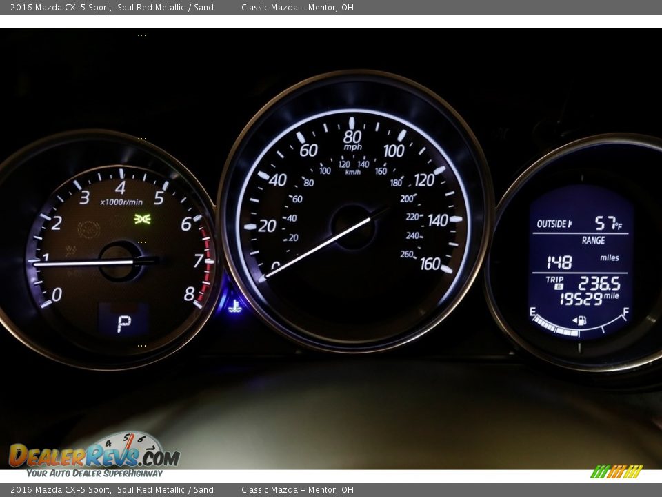 2016 Mazda CX-5 Sport Soul Red Metallic / Sand Photo #7