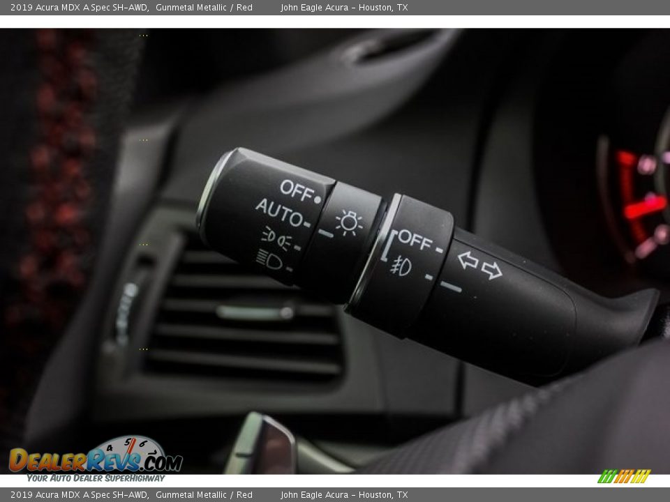 2019 Acura MDX A Spec SH-AWD Gunmetal Metallic / Red Photo #36