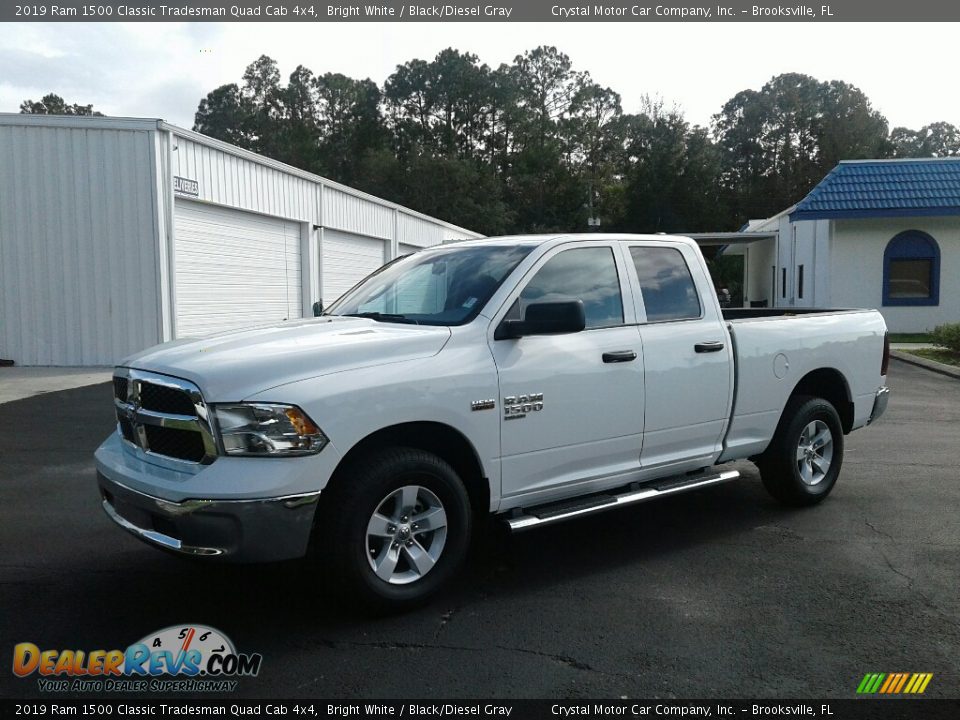 2019 Ram 1500 Classic Tradesman Quad Cab 4x4 Bright White / Black/Diesel Gray Photo #1