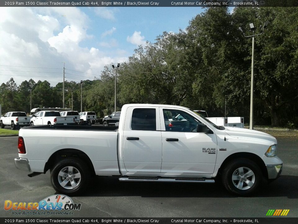 2019 Ram 1500 Classic Tradesman Quad Cab 4x4 Bright White / Black/Diesel Gray Photo #6