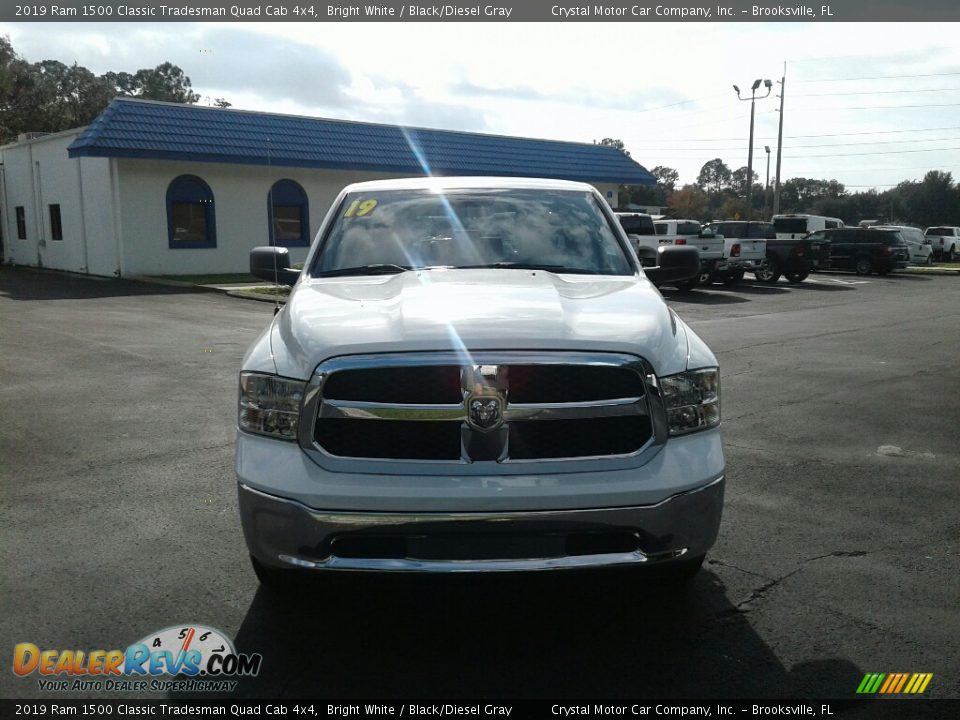 2019 Ram 1500 Classic Tradesman Quad Cab 4x4 Bright White / Black/Diesel Gray Photo #8