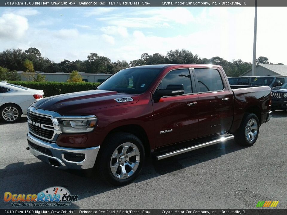 2019 Ram 1500 Big Horn Crew Cab 4x4 Delmonico Red Pearl / Black/Diesel Gray Photo #1