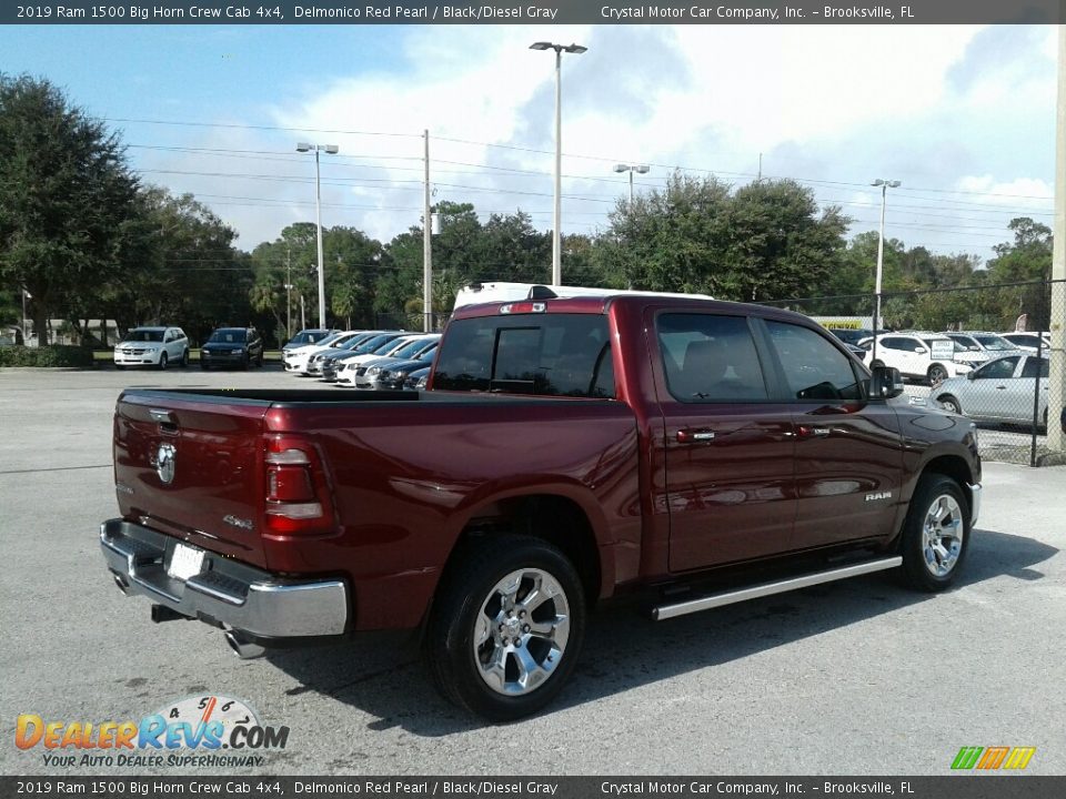 2019 Ram 1500 Big Horn Crew Cab 4x4 Delmonico Red Pearl / Black/Diesel Gray Photo #5