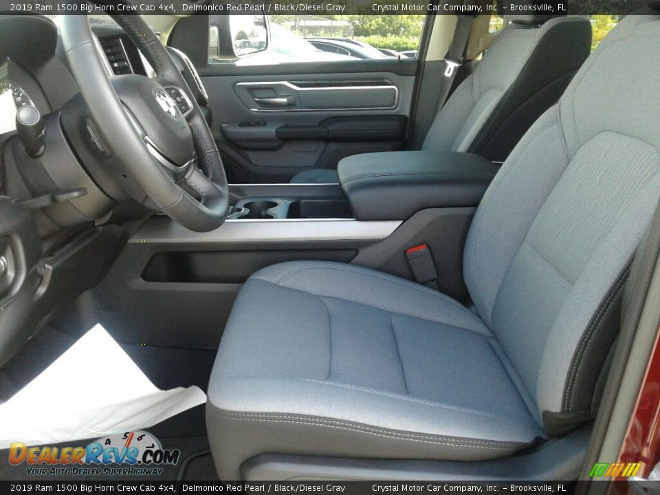 2019 Ram 1500 Big Horn Crew Cab 4x4 Delmonico Red Pearl / Black/Diesel Gray Photo #9
