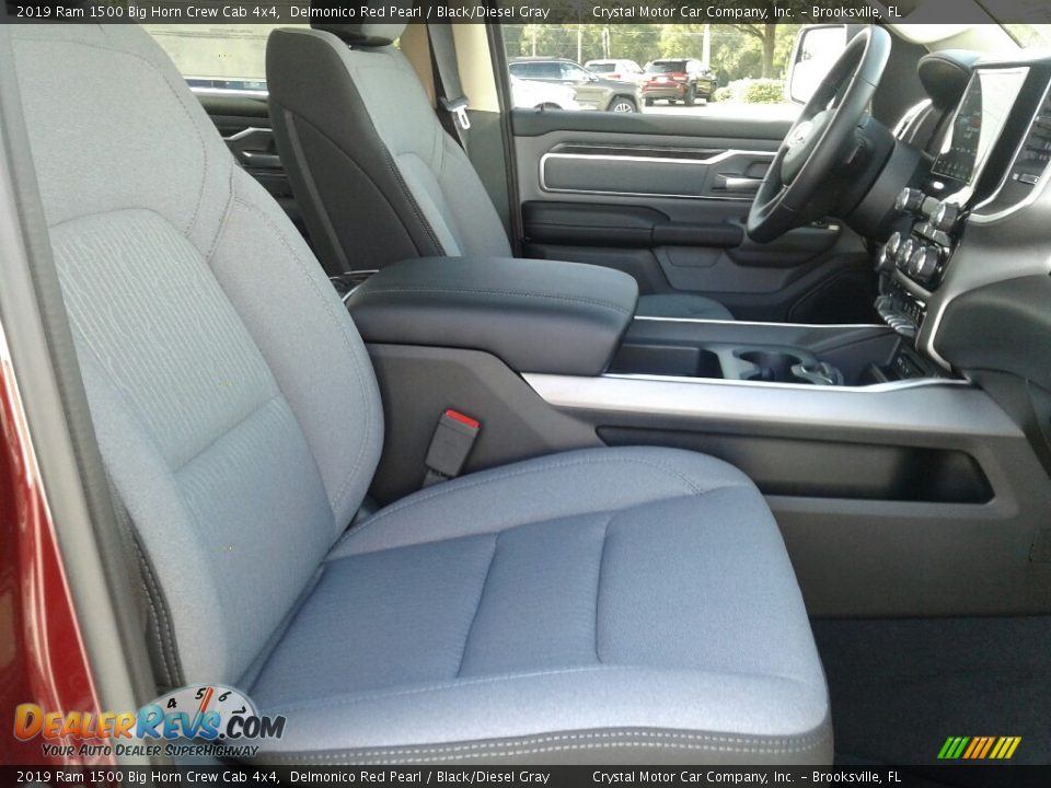 2019 Ram 1500 Big Horn Crew Cab 4x4 Delmonico Red Pearl / Black/Diesel Gray Photo #12