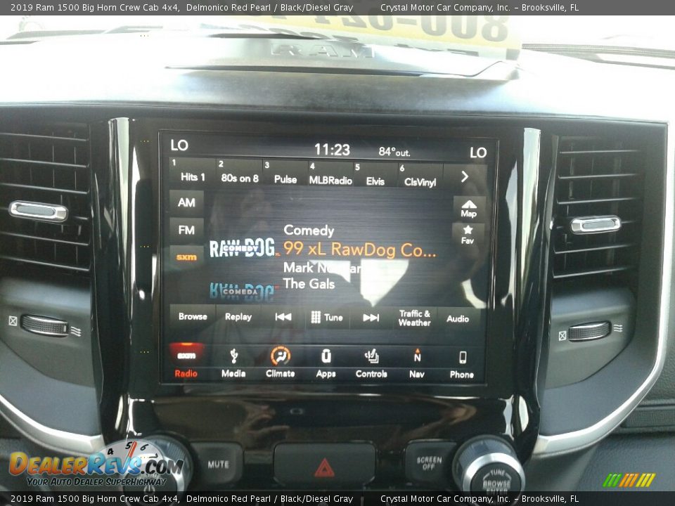 2019 Ram 1500 Big Horn Crew Cab 4x4 Delmonico Red Pearl / Black/Diesel Gray Photo #15