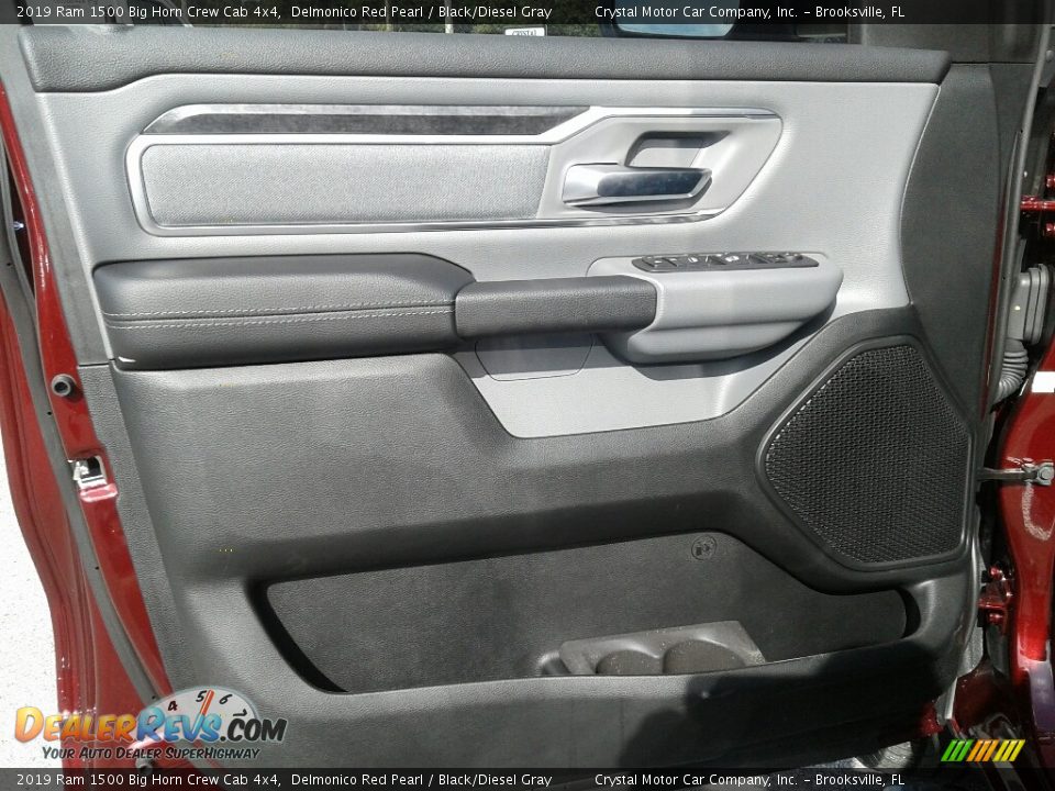 2019 Ram 1500 Big Horn Crew Cab 4x4 Delmonico Red Pearl / Black/Diesel Gray Photo #17