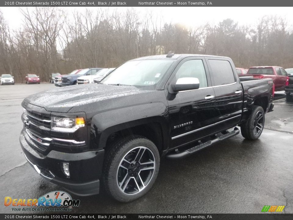 2018 Chevrolet Silverado 1500 LTZ Crew Cab 4x4 Black / Jet Black Photo #1