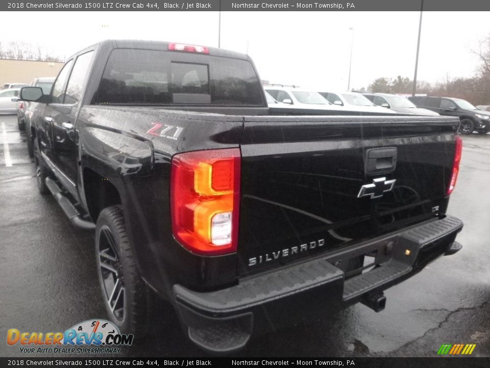 2018 Chevrolet Silverado 1500 LTZ Crew Cab 4x4 Black / Jet Black Photo #3