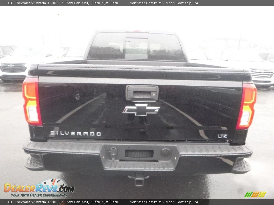 2018 Chevrolet Silverado 1500 LTZ Crew Cab 4x4 Black / Jet Black Photo #4