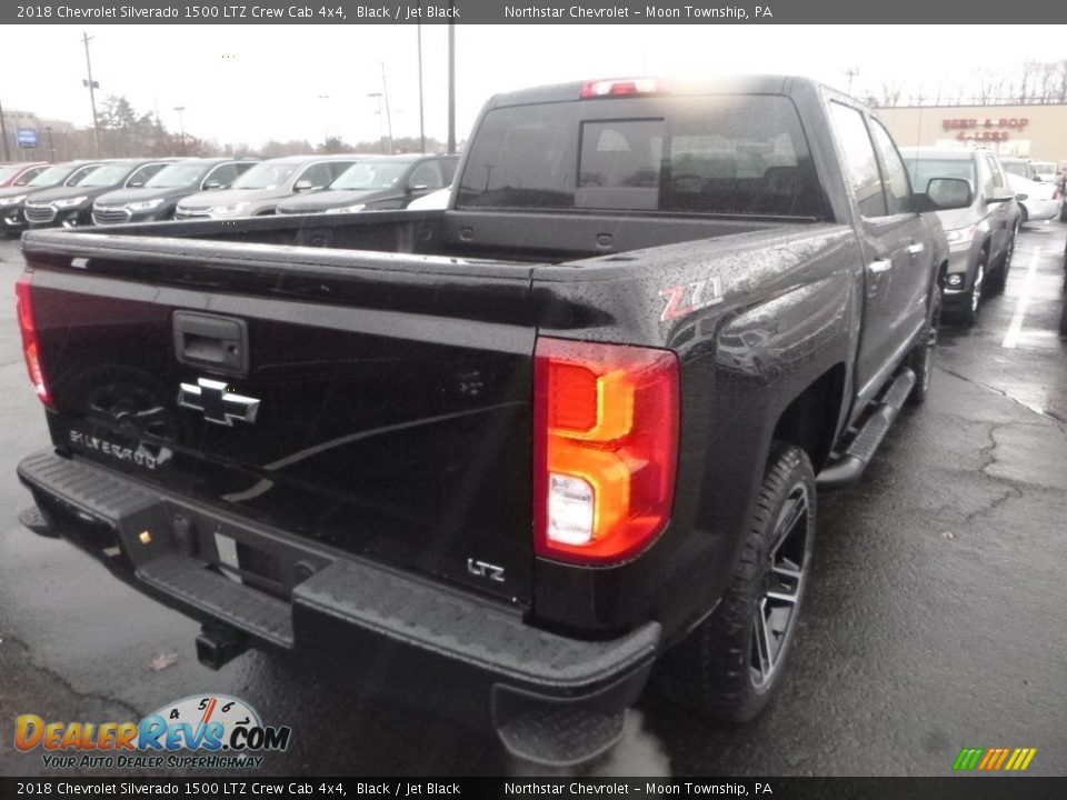 2018 Chevrolet Silverado 1500 LTZ Crew Cab 4x4 Black / Jet Black Photo #5