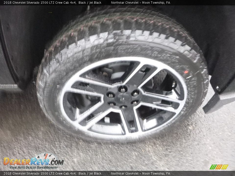 2018 Chevrolet Silverado 1500 LTZ Crew Cab 4x4 Black / Jet Black Photo #9