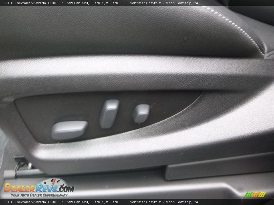 2018 Chevrolet Silverado 1500 LTZ Crew Cab 4x4 Black / Jet Black Photo #16