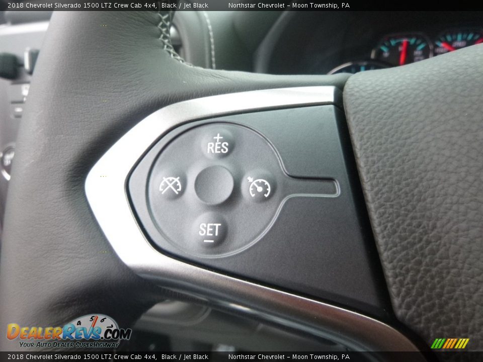 2018 Chevrolet Silverado 1500 LTZ Crew Cab 4x4 Black / Jet Black Photo #20