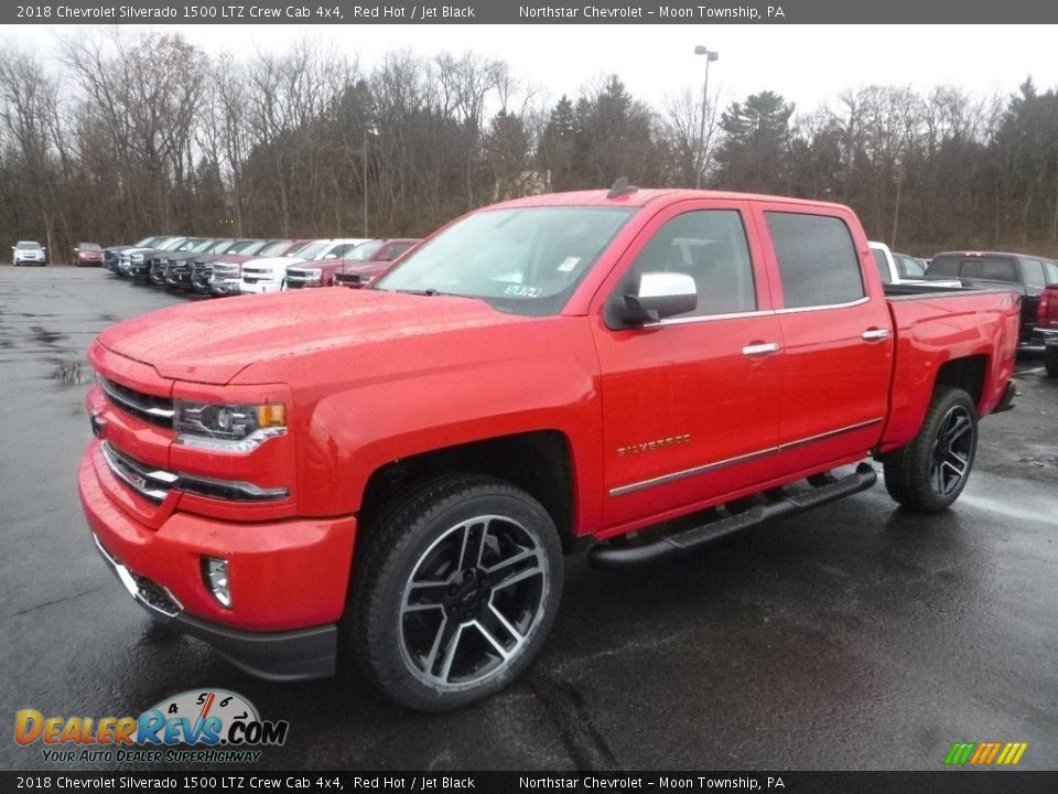 2018 Chevrolet Silverado 1500 LTZ Crew Cab 4x4 Red Hot / Jet Black Photo #1