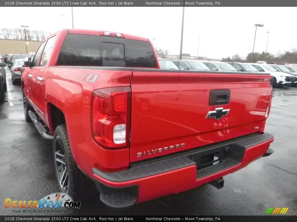 2018 Chevrolet Silverado 1500 LTZ Crew Cab 4x4 Red Hot / Jet Black Photo #3