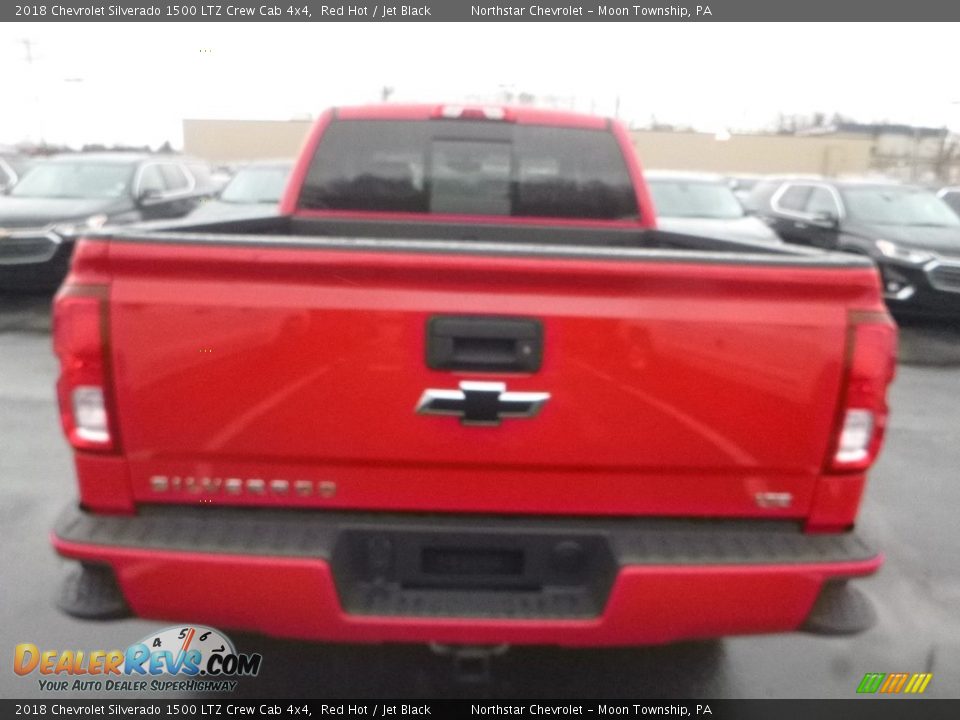 2018 Chevrolet Silverado 1500 LTZ Crew Cab 4x4 Red Hot / Jet Black Photo #4