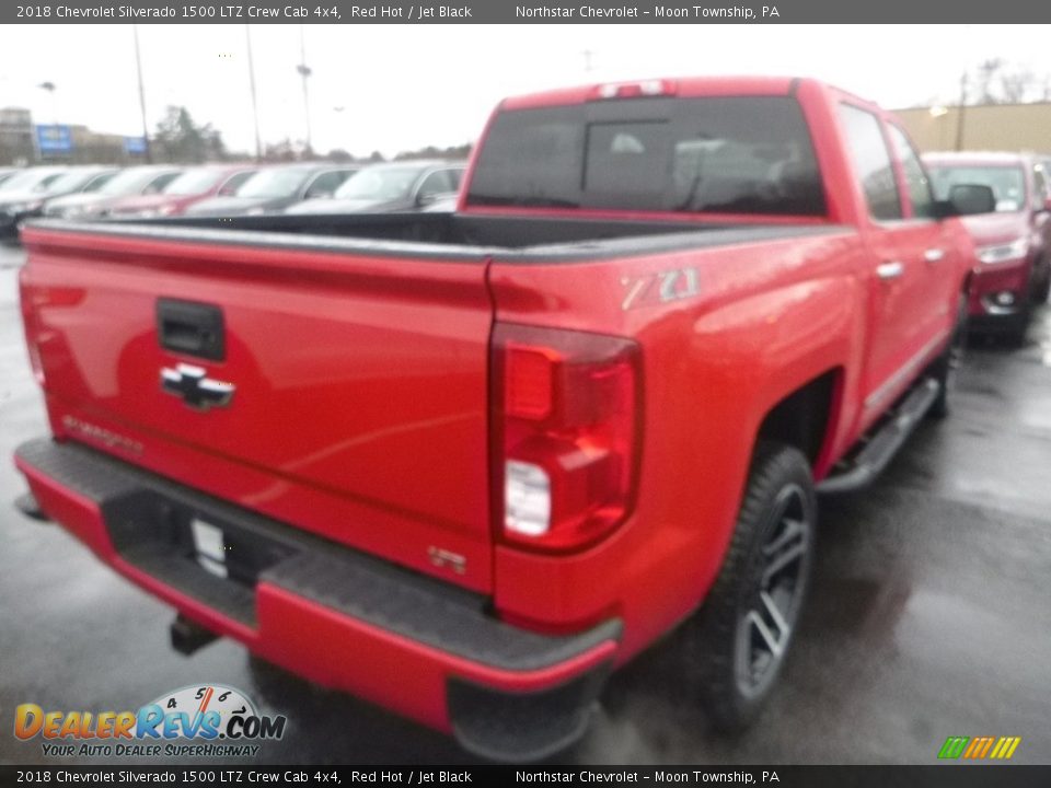 2018 Chevrolet Silverado 1500 LTZ Crew Cab 4x4 Red Hot / Jet Black Photo #5