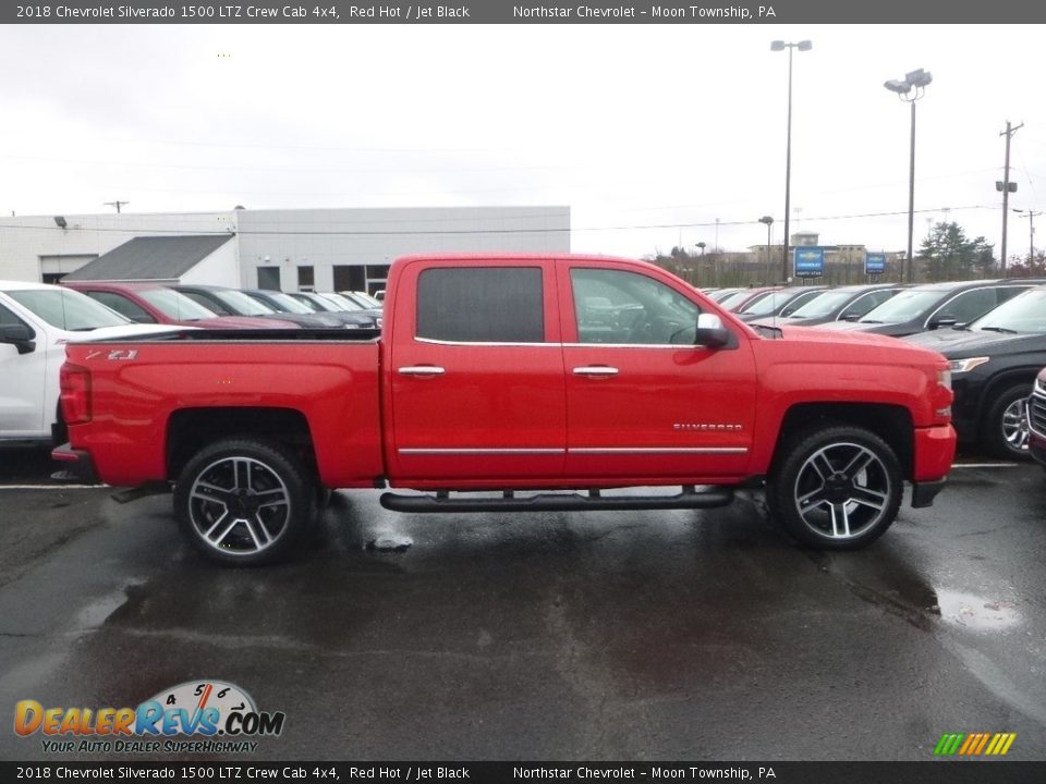 2018 Chevrolet Silverado 1500 LTZ Crew Cab 4x4 Red Hot / Jet Black Photo #6