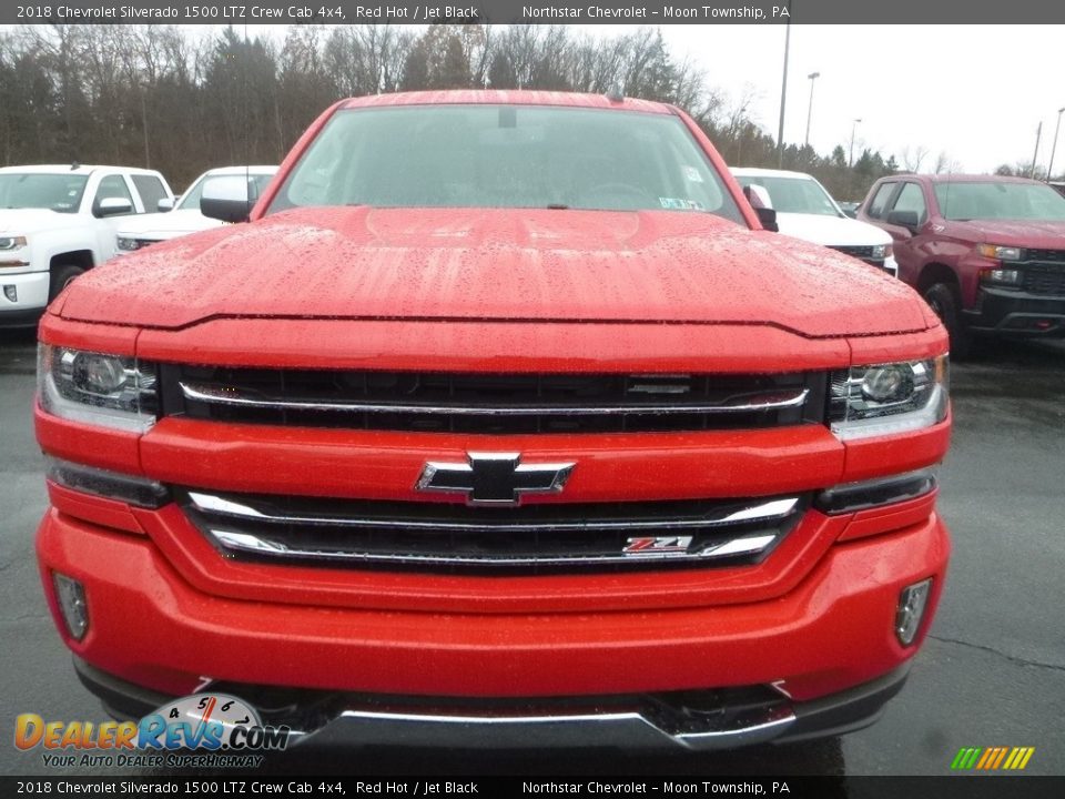 2018 Chevrolet Silverado 1500 LTZ Crew Cab 4x4 Red Hot / Jet Black Photo #8