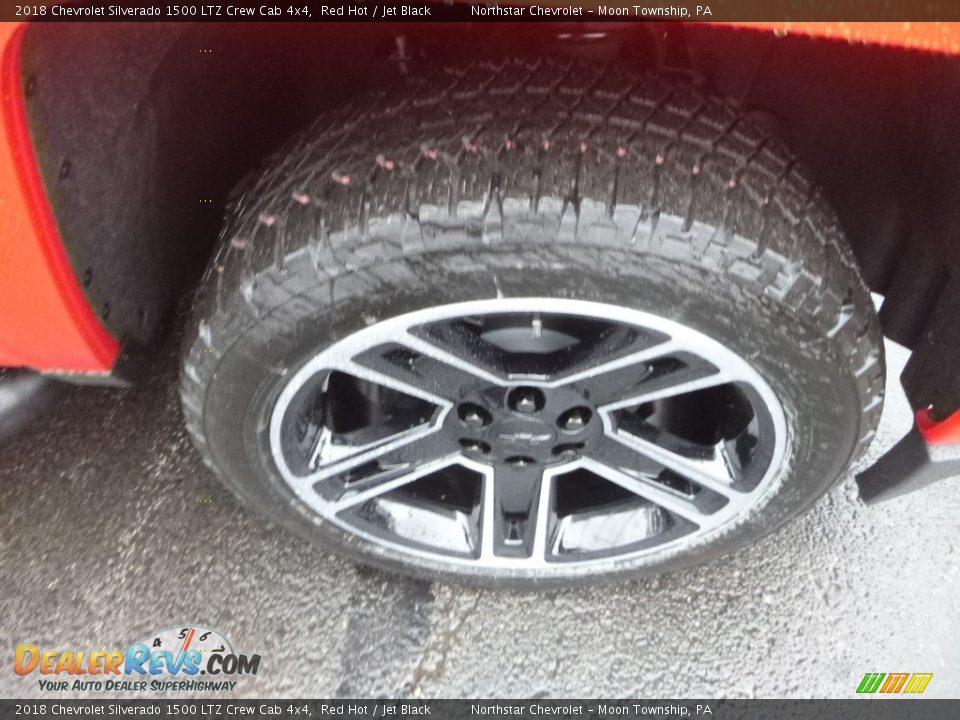2018 Chevrolet Silverado 1500 LTZ Crew Cab 4x4 Red Hot / Jet Black Photo #9