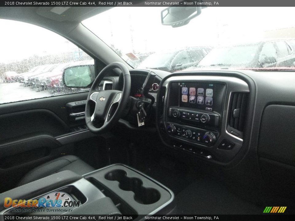 2018 Chevrolet Silverado 1500 LTZ Crew Cab 4x4 Red Hot / Jet Black Photo #11