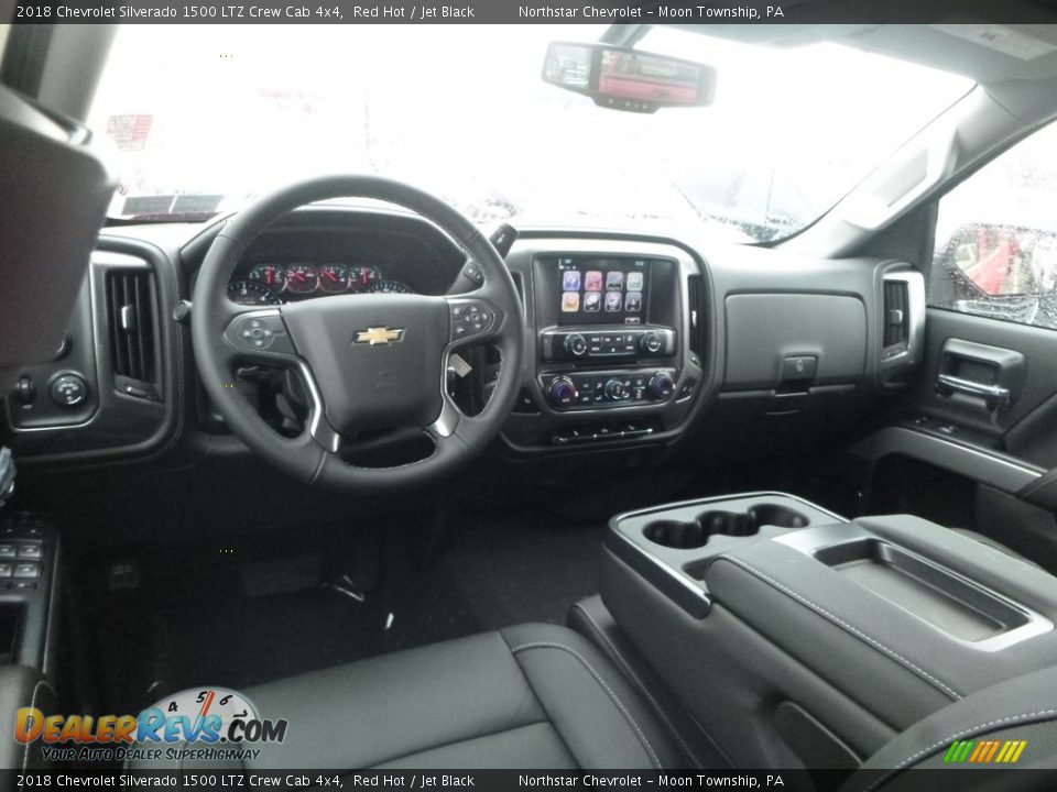 2018 Chevrolet Silverado 1500 LTZ Crew Cab 4x4 Red Hot / Jet Black Photo #12