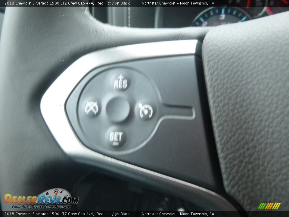 2018 Chevrolet Silverado 1500 LTZ Crew Cab 4x4 Red Hot / Jet Black Photo #19